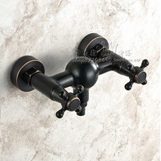 LINA@ Antique black copper washer hot and cold water faucets - B01I1HJ7A2